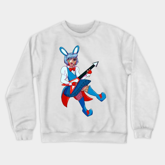 Toy Bonnie Gijinka Transparent Crewneck Sweatshirt by spaceagebarbie